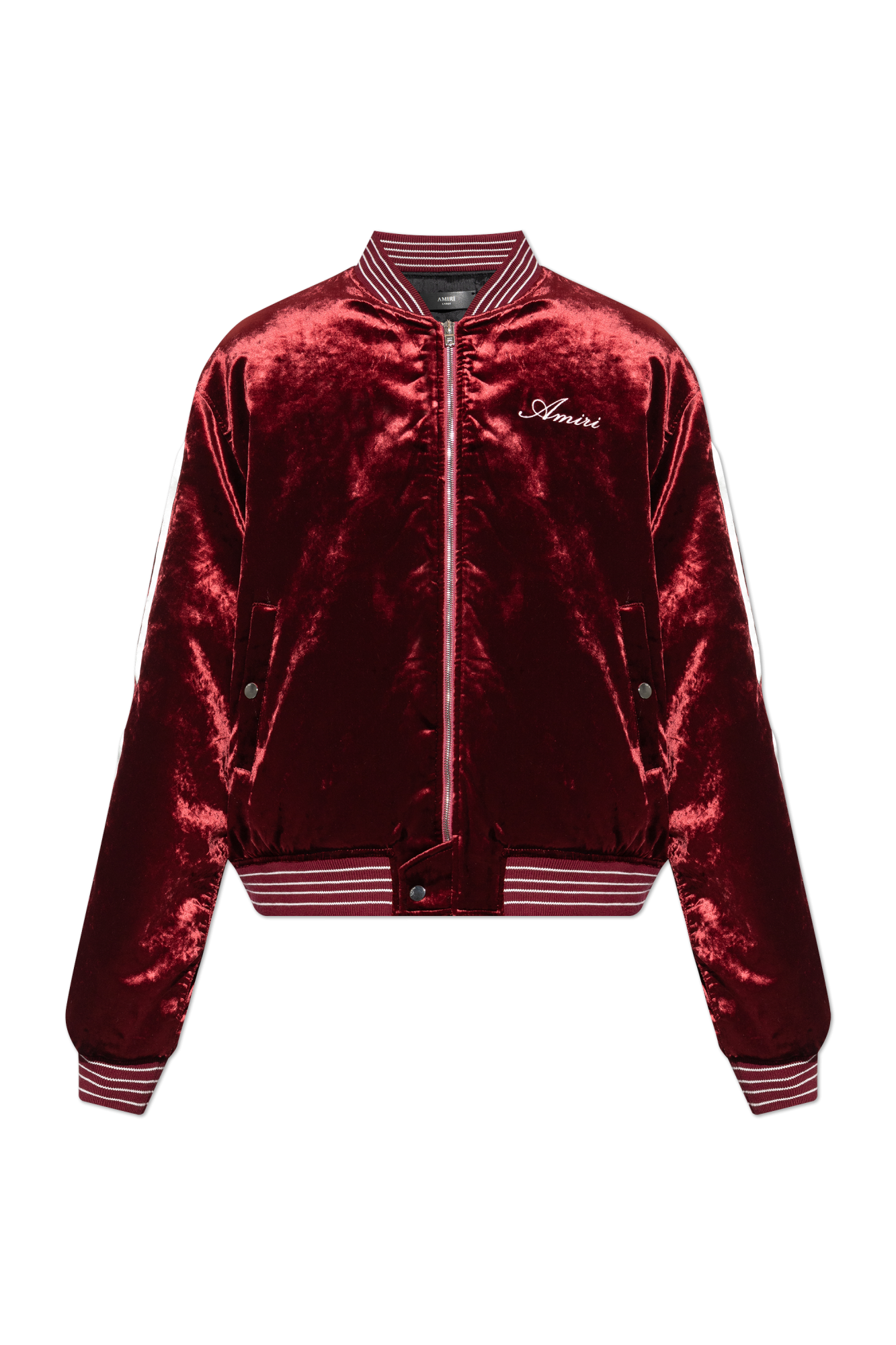 AMIRI ジャケット ブルゾン ベロア MA-1 中綿 M ダークレッド Amiri Velour 'bomber' jacket | Men's | Vitkac